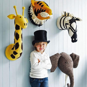 Plush Wall Hanging Animals