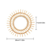Rattan Sunburst Mirror