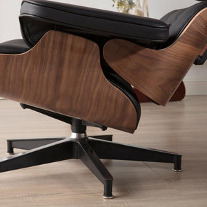Modern Classic Lounge Chair with Ottoman