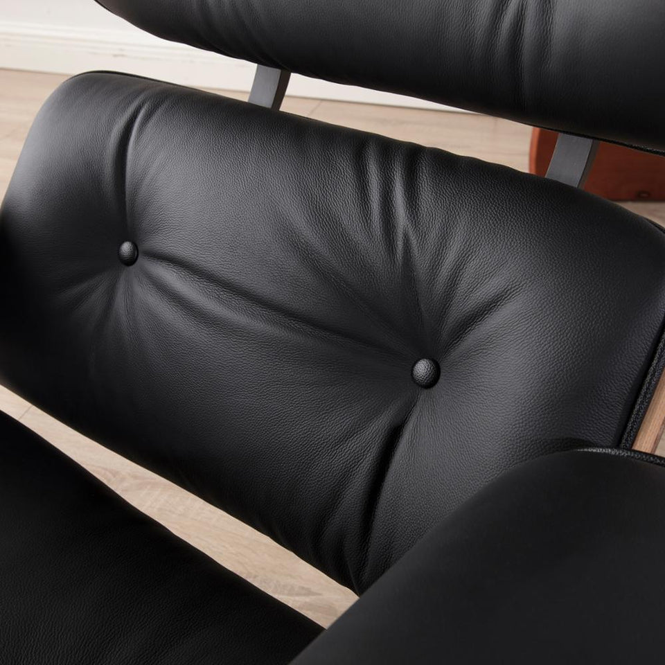 Modern Classic Lounge Chair with Ottoman