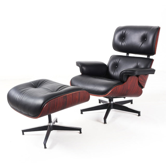 Modern Classic Lounge Chair with Ottoman