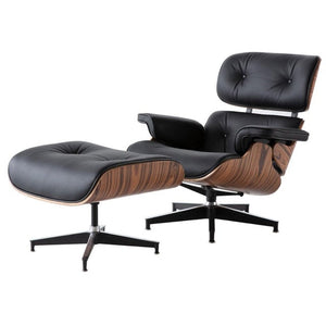 Modern Classic Lounge Chair with Ottoman