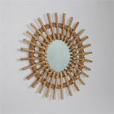 Rattan Sunburst Mirror