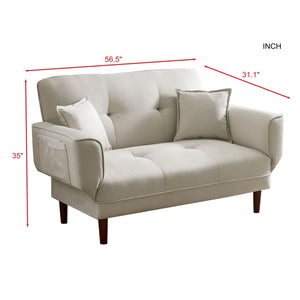 Lounge Sofa w/ 2 Pillows