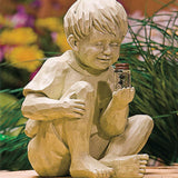Kid With Fireflies Garden LED Lights