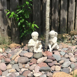 Kid With Fireflies Garden LED Lights