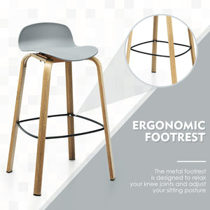 Modern Barstool Set (metal legs)