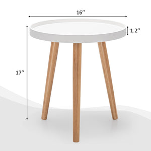 Round Sofa End Table