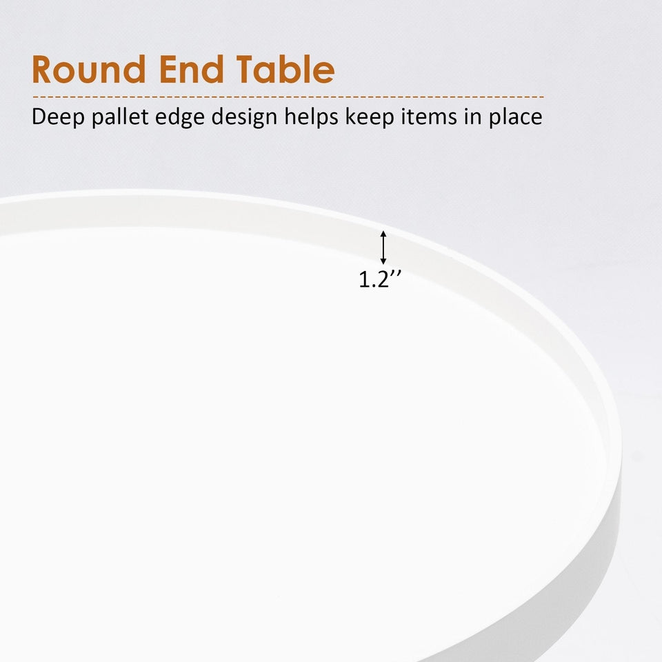 Round Sofa End Table