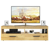 Natural Wood TV Stand