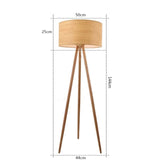 Oak Floor/Desk Lamp