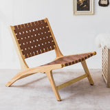 Leather Woven Chair