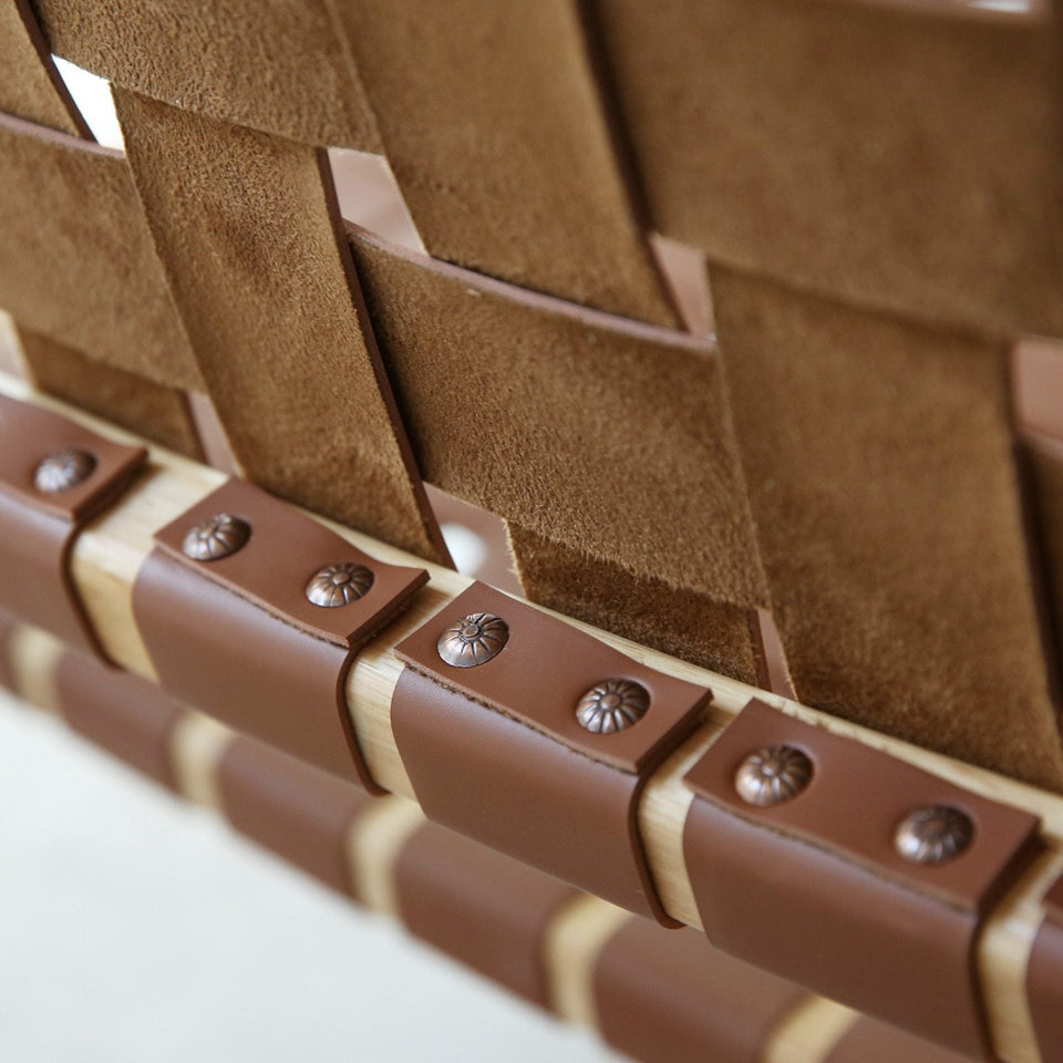 Leather Woven Chair