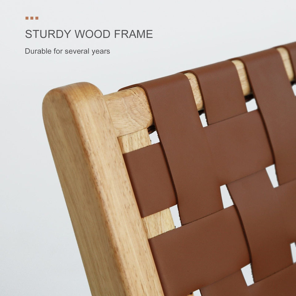 Leather Woven Chair