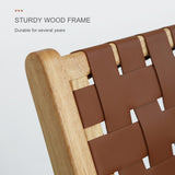 Leather Woven Chair