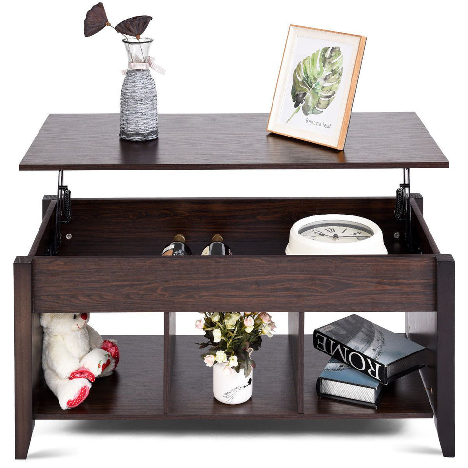 Lift Top Coffee Table w/ Hidden Compartment