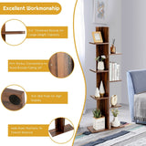 Open Walnut Bookcase Display