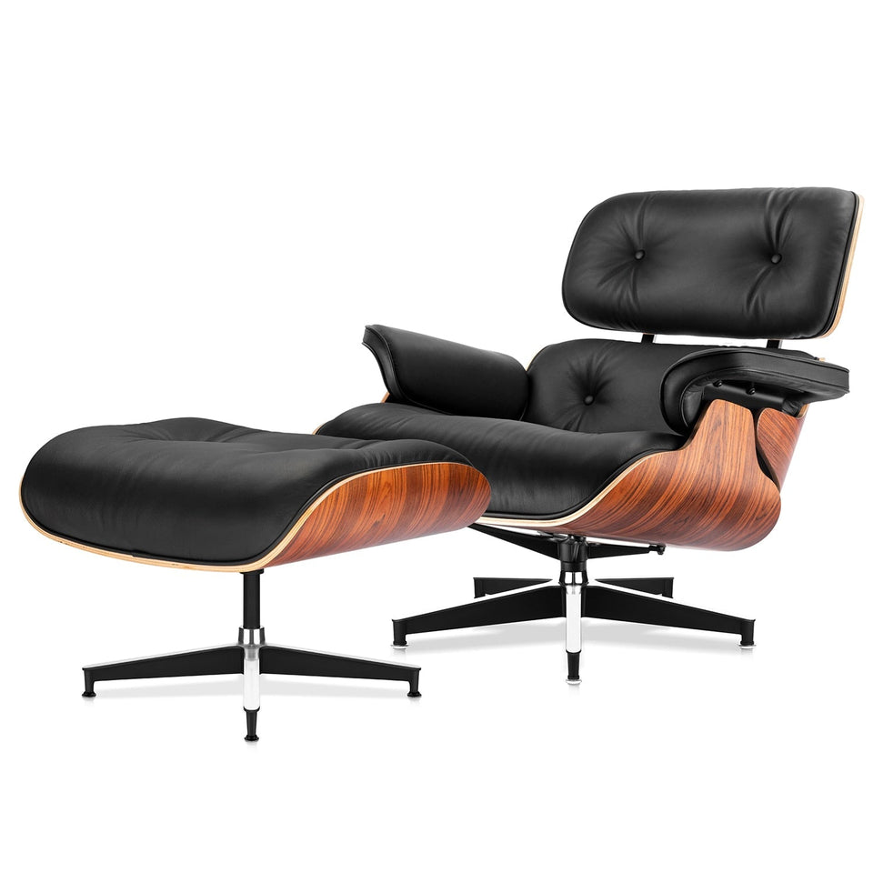 Modern Classic Lounge Chair with Ottoman